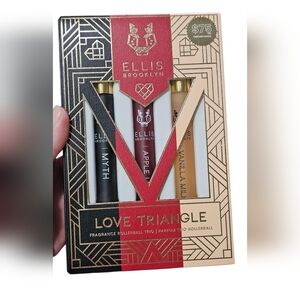 ELLIS BROOKLYN Love Triangle Fragrance Rollerball Trio. NIB